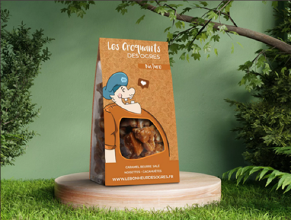 Knusprige Croquants mit Butterkaramell, Haselnüssen und Erdnüssen